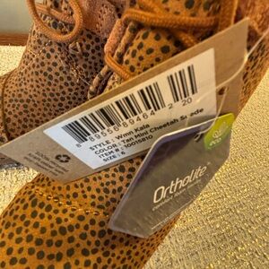 Toms Brown Ankle Booties with Perforated Design